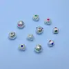 Prata Pura S999 Contas Espaçadoras Retrô Contas Redondas de Meteorito Contas Soltas Marteladas Pulseira de Corda DIY Feita à Mão Acessórios de Joias com Contas