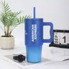 Taza de Hielo Nueva de Gran Capacidad con Asa, Taza para Coche de Acero Inoxidable 304, Taza Portátil para Exteriores de 24 oz con Popote, Venta al por Mayor