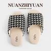 Zapatillas Silenciosas Suaves para el Hogar de Cuatro Estaciones Nanbaowan para Parejas, Suela Fina Antideslizantes Absorbentes de Sudor Unisex para el Piso