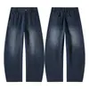 Pantalones Largos Casuales de Marca de Moda Muxi Clothing con Perlas Curvas Otoño para Hombre de Corte Holgado Adelgazantes Versátiles
