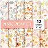 Grande Promoção 12 Folhas/Pacote Arco-Íris Boho Material para Caderno de Anotações Papel de Impressão Crianças da Educação Infantil Alunos Colorido Papel Colorido Artesanal para Dobrar
