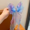 Horquilla para niña con lazo de arcoíris, accesorio para el pelo trenzado, coleta, accesorios para el pelo