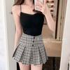 Camisola Pura Sexy Estilo Cremoso Cinturón para Mujer Almohadilla en el Pecho Primavera y Verano Interior Ajustado Adelgazante Base Top Versátil de Moda