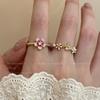 Anillo Abierto Perla Sakura para Mujer Verano 2026 Nuevo de Moda y Único Anillo para Dedo Índice Anillo Estilo Nicho de Lujo Ligero