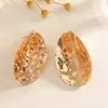 Pendientes de Borla de Racimo de Flores de Aleación Pétalos Huecos Diseño Inteligente Fiesta de Boda Cena Joyería de Oreja Llamativa Moda Elegante