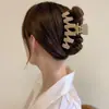 Grampo de Cabelo para Mulheres, Grampo de Cabelo de Luxo, Grampo de Cabelo Estilo Igual Dongdaemun Coreano, Grampo de Tubarão para a Parte de Trás da Cabeça, Acessórios de Cabelo para Mulheres