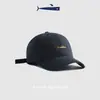 Chapéu Feminino de Verão Cor Sólida Boné Masculino Simples Bordado Esportivo Chapéu de Sol Moderno Protetor Solar Aba Baseball Cap Feminino