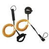Vendas Diretas de Fábrica acessórios para prancha de surf e wakeboard 10 polegadas grande elástico TPU corda de pé de surf prancha de surf corda de segurança