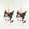 Pendientes Lindos de Kuromi y My Melody de Venta Caliente Transfronteriza, Moda Tendencia y Adorable, Accesorios para Orejas de Dibujos Animados Personalizados Europeos y Americanos