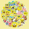 50 Adesivos do Bob Esponja para Cadernos, Garrafas de Água, Malas, Laptops, Celulares de Desenho Animado, Fofos