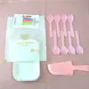 Pastel de cumpleaños cuchillo tenedor plato vela plato de cena plato juego de vajilla plato de papel desechable combinación de cuchillo y tenedor de plástico estampado floral
