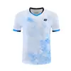 Ropa Nueva de Bádminton para Hombres y Mujeres de Manga Corta para Competición, Tops Transpirables, Ropa para Clase de Entrenamiento de Estudiantes y Niños, Deportiva 80011