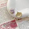 Liga Tulipa Trevo de Quatro Folhas Flor Marca Concha Estrela do Mar Gotejamento de Óleo Exquisito DIY Artesanal Pingente de Lado Único Pingente Joia
