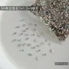Rinestones Decorativos para Uñas de Circonita Cúbica Iridiscente Celebridad de Internet Súper Brillantes Base Plana Rinestones Irregulares Vidrio de Cristal K9 Materiales para Uñas