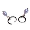 Pendientes de Perla 2025 Nuevos Pendientes de Gama Alta Pendientes de Perlas de Arroz Blanco DIY Metal Combinación Libre Pendientes Sencillos Venta al Por Mayor