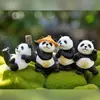 Novo Modelo Panda Figura de Mão Caixa Surpresa Panda Fofo Travesso Quadro Bebê Panda Micro Paisagem DIY Paisagismo Ornamento