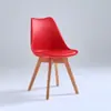 Cadeira de jantar nórdica simples, cadeira com encosto, cadeira de madeira maciça, cadeira para home office, cadeira de plástico, cadeira Tulipa, cadeira de lazer, atacado