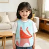 Macacão infantil estilo coreano Nuvem EVA lavável à mão babador de bebê para comer babador impermeável sem mangas 1-3 anos