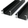 Foshan Manija de Armario Fabricante de Perfiles de Aluminio Tipo G Manija Sellada en el Borde Empotrada en Panel de Panal Tipo L Tipo C con Tapa Final