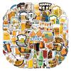 55~110 nuevos divertidos cerveza cerveza personalidad graffiti pegatinas maletero de coche pegatinas para tazas al por mayor