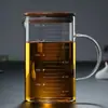 Taza de Leche Graduada, Taza de Desayuno de Vidrio, Taza de Leche Apta para Microondas, Taza para Hornear con Escala, Grado Alimenticio