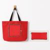 Bolsa de Compras Portátil de Grande Capacidade com Logotipo Publicitário Impresso Personalizado Cor Sólida Dobrável Portátil Bolsa Oxford de Cinco Painéis