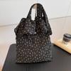 Bolsa Feminina de Tecido Floral com Babados Transfronteiriça 2026 Nova Tendência Estilo Fada Bolsa Tote Versão Coreana Bolsa de Grande Capacidade