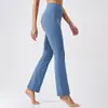Pantalones de yoga para mujer cepillados, ligeramente acampanados, nuevo estilo otoño/invierno, de cintura alta, realzan las caderas, adelgazantes, elásticos, adecuados para senderismo y uso diario, versátiles