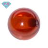 Pulsera de cuentas de circonita naranja redondas con gemas Huagang, agujero pasante, piedra desnuda, cuentas de circonita cúbica ligeras, color naranja