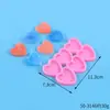 Molde de silicona para pendientes redondos grandes y pequeños diy, molde de silicona para colgante de mariposa hecho a mano, corazón, resina epoxi de silicona