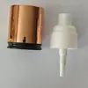 Bomba de Polvo de Doble Capa de 20 Dientes, Tapa Exterior de Cúpula con Falda Electroplateada, Boquilla de Spray, Cabezal de Bomba de Presión para Loción