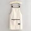 Bata de Lona Repelente al Agua, Delantal para Cocina Casera, Delantal de Cocina, Ropa de Trabajo para Adultos de Manga Larga Estampada Especial para Catering