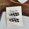 Estilo coreano tamanho pequeno tecido Oval poá mini presilha BB doce tudo combina grampo de flor acessórios de cabelo franja de menina presilha