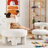 Taburete de Sofá de Terciopelo de Cordero Banco para el Hogar Taburete Bajo Moderno Minimalista para Sala de Estar Niños Taburete de Animal Taburete Redondo Cambiarse Zapatos Lujo Accesible