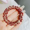 Diadema de Cristal Estilo Coreano para Mujer Accesorios Sencillos para el Cabello Banda Elástica Elegante Diadema Pulsera Cordón de Mano con Perlas Tocado de Doble Propósito