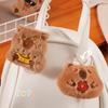 Pingente Capivara Acessórios Broche Desenho Animado Animal de Pelúcia Acessórios DIY Acessórios Decorativos Chapéu Acessórios de Vestuário Cabelo