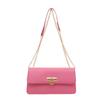 Bolsa de Ombro Transversal Moderna de Nicho Estilo Francês com Corrente, Bolsa Quadrada Pequena da Moda, Bolsa Transversal Moderna
