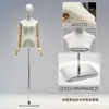 Tienda de ropa accesorios para maniquíes ropa de mujer ventana maniquí de medio cuerpo perchero muñeca falsa maniquí de vestido de novia soporte de exhibición