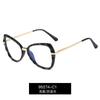 95274 Nova Moda Diamante Óculos de Corte Requintado Grande Quadro Anti-Luz Azul Óculos Óculos Femininos Quadro Óculos Planos
