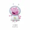 Globo de Papel de Aluminio Estilo Peppa Pig de 18 Pulgadas Transfronterizo Cerdo de Dibujos Animados De Pie Suministros para Decoración de Fiesta de Cumpleaños de Bebé Arreglo