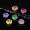 Suministrado directamente por el fabricante: Colgante de hebilla de paz de ágata fluorita de color natural, charm para bolso, cadena para suéter, accesorios de joyería para manualidades