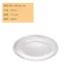 Mesa de centro para sala de estar del hogar Plato de frutas secas Adornos creativos de celebridad de Internet Caja de dulces Plato de bocadillos de vidrio Plato de bocadillos transparente