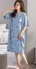 2026 Nuevo Verano Manga Corta Mujer Holgado, Cómodo, Dulce Bata de Noche, Dibujos Animados Lindos, Vestido Adelgazante Lindo