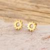 Pendientes de Acero Inoxidable Estilo Punk Transfronterizos Joyería de Moda Forma de Engranaje Tres Colores Opcionales Stock Listo de Fábrica Venta al por Mayor