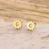 Pendientes de Botón Mini Engranaje Vintage para Mujer, Corte de Acero Inoxidable, Lindos Tornillos para Cartílago de Oreja Venta al por Mayor