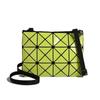 Bolsa de Cor Sólida 2025 Nova Bolsa Feminina Bolsa de Losango Geométrico Bolsa Transversal Pequena Casual Bolsa de Ombro Sob o Braço Bolsa Transversal