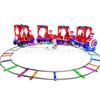 Trem de Trilho Quadrado Barraca Parque Infantil Feira do Templo Elétrico Pequeno Trem de Trilho Fabricante de Equipamentos de Diversão
