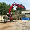 Grúa de brazo plegable hidráulica montada en vehículo de 3-16 toneladas no estándar personalizada grúa fija a prueba de explosiones para minería grúa para barcos