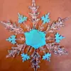 Piezas de Copo de Nieve Decoraciones de Boda 3D Piezas de Copo de Nieve Exhibición Accesorios para Fotos Decoración Tienda de Acrílico en Centro Comercial Adornos Colgantes