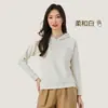 Sudadera con capucha Youkesi para mujer, capa base, chaqueta tipo jersey para mujer, manga larga, otoño, invierno, holgada, versátil, tejido de punto de color liso para mujer